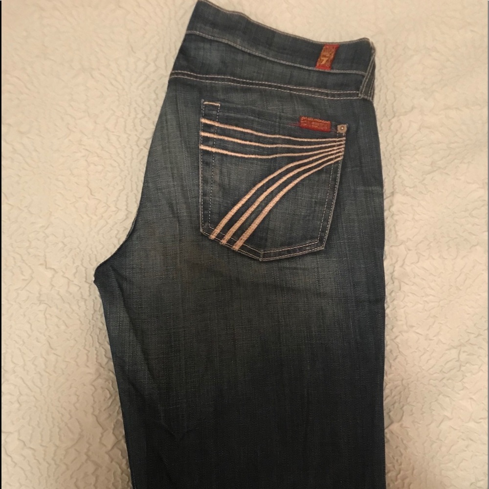 7 For All Mankind Dojo Distressed Capris